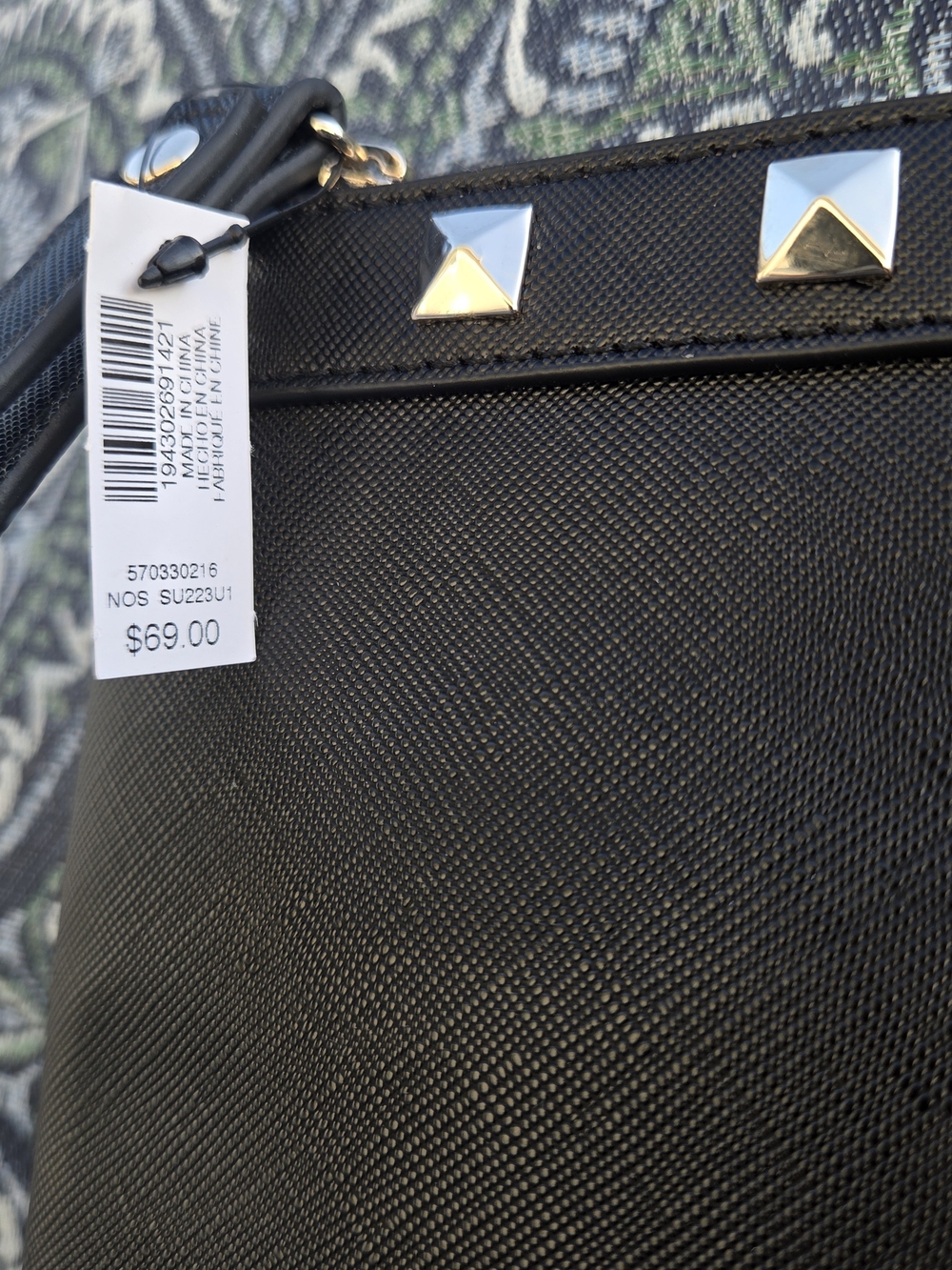 NWT White House Black Market Sunflower Wristlet Clutch Pouch Studded With Bag - Picture 3 of 8